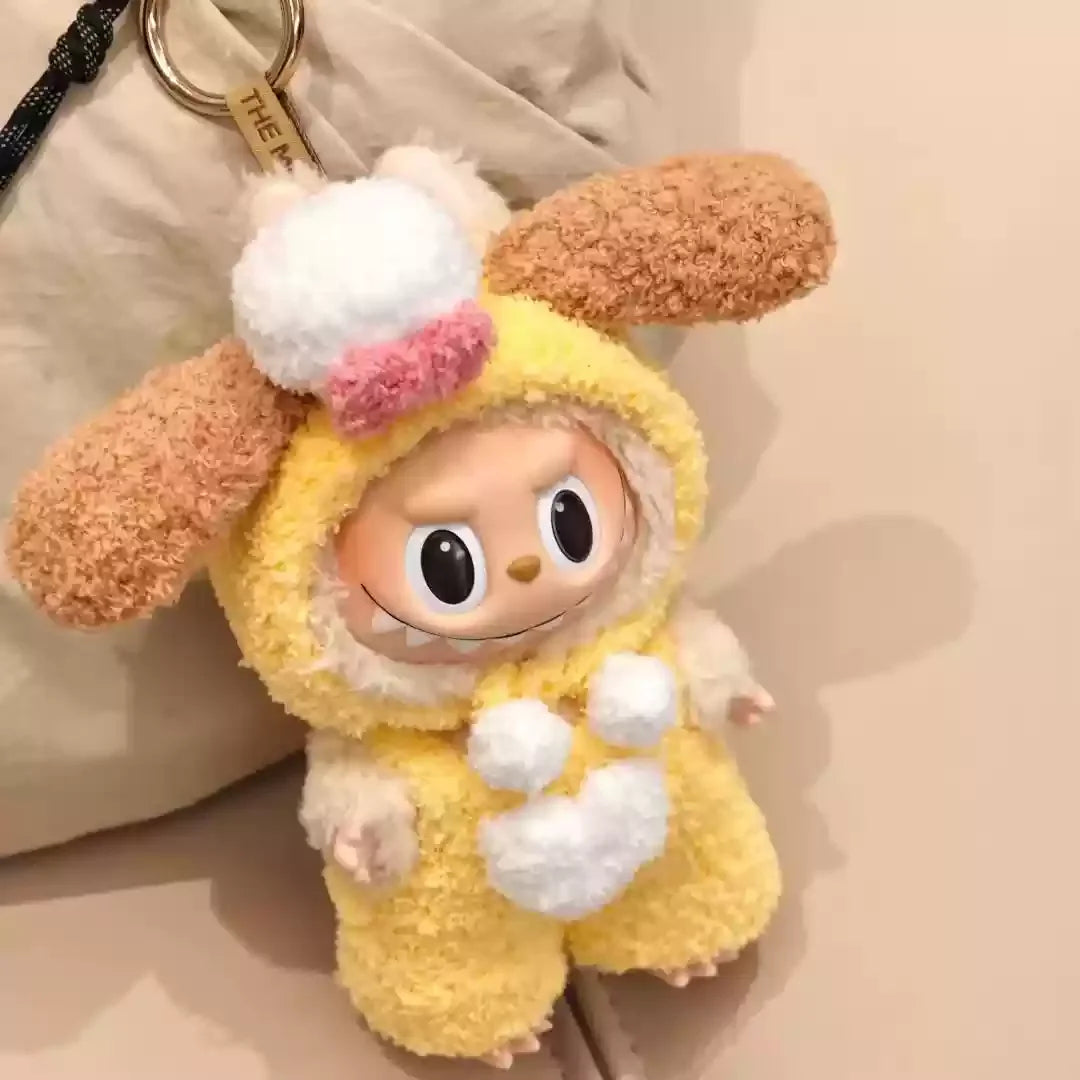 New In Stock V1 V2 Lafufu Clothes Handmade Art Weaving Toys Anime Cute Lafufu Surrounding Toys Gifts Decoration Pendant  Set