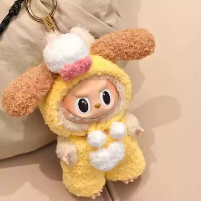 New In Stock V1 V2 Lafufu Clothes Handmade Art Weaving Toys Anime Cute Lafufu Surrounding Toys Gifts Decoration Pendant  Set