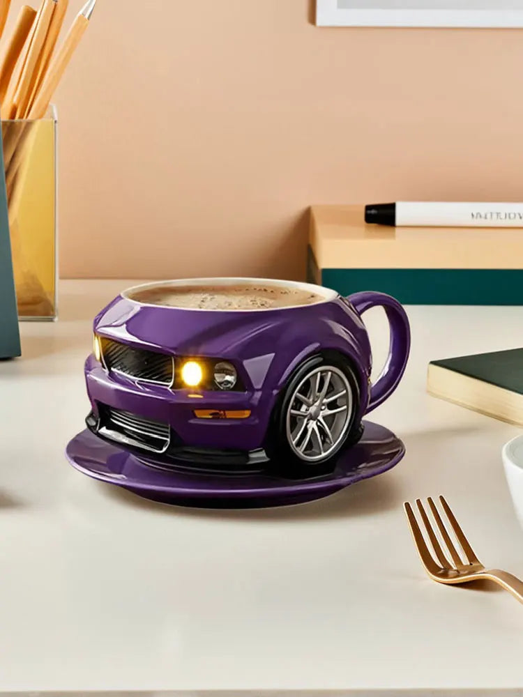 Car Shaped Coffee Cup Creative Novelty Drinkware Funny Gifts for Men Boyfriend Dad Husband Car Lovers