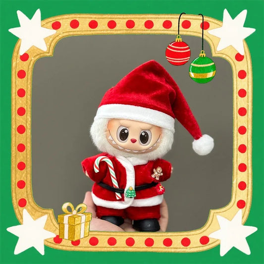 Christmas Gift 17cm LAFUFU Clothes Christmas Holiday Outfit, Santa Claus Role-playing, Fashionable Plush Clothing Accessories