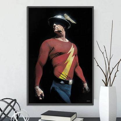 DC Heroes Ross Edition Superman Self-adhesive Poster Movie Wallpaper Figures Home Decoration Painting Wall Art Bedroom Cartoons