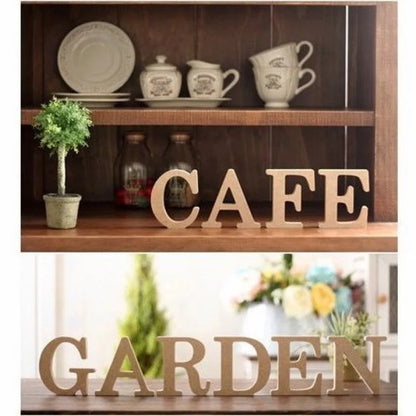 Wooden English Letters And Numbers Ornaments Wooden Crafts Diy Creative Decorative Home Decorations Personalised Name Design