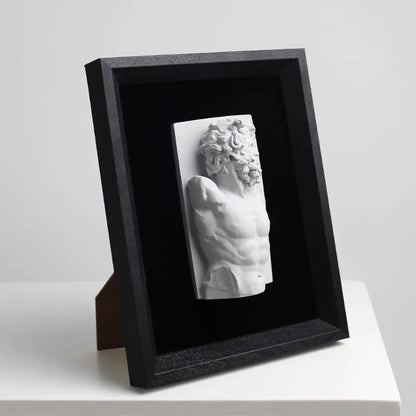 Nordic Figure Sculpture Art Plaster Statue Decorative Painting Room Hanging Painting Living Room Desktop Desk Porch Home Decor