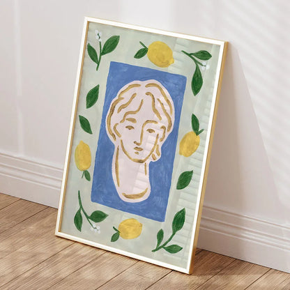 Women's Statue Unicorn Clothes Food Abstract Wall Art Canvas Oil Painting Posters And Prints Wall Pictures For Living Room Decor