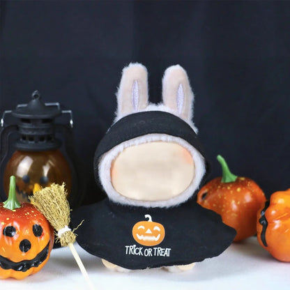 Doll Clothes For 15-17cm Lafufu Clothing Accessories Halloween Doll Cloak Outfit Design Plush DIY Toy Pendant Decor Party Gifts