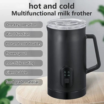 4 In 1 Milchaufschäumer Herd Handmixer für Kaffee Milch Schäumer Maschine Edelstahl Milch Heizung Dampfer Schäumer Elektrische auto-