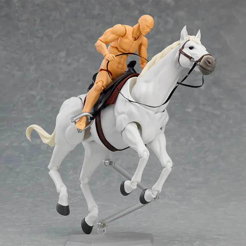 In Stock Horse Figure Anime Action Animal 1/12 Movable Horse for Figma Statue Collectible Model Dolls Educational Toy Decor Gift