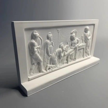 Danish Museum Replicated Figure Sculpture Plane Relief Art Plaster Decoration Stereographic Prints Modern Desktop Ornament