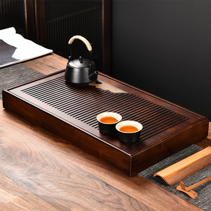 Messola per acqua di drenaggio del vassoio per tè in legno - Gong vassoio di tè Fu