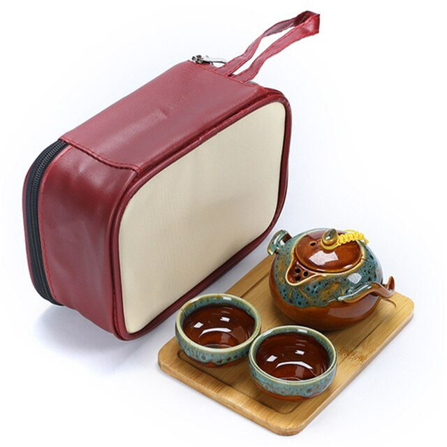 Ceramic Portable Tea Set - acacuss