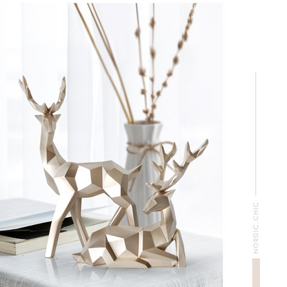 Perhiasan rusa bertuah kreatif - Hiasan Mewah Mewah Mewah Sika Rusa Kreatif Ruang Tamu Rumah Kabinet Kabinet Kabinet Kabinet