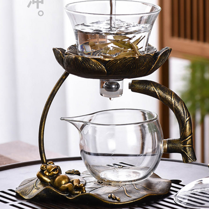 Bicchiere da tè pigro kung fu vetro