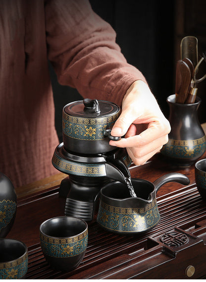 Komplettes Service-Set für das automatische Kung-Fu-Set aus Keramik