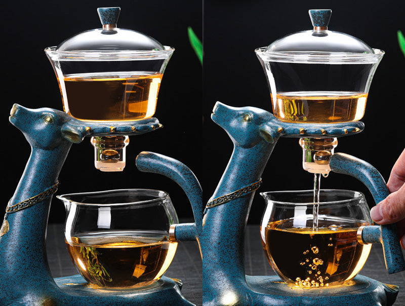 Loose leaf tea infuser for Herbal TEA Best tea Lover Gift | DEER tea infuser Organic Tea Gift Box with tea strainer - ACACUSS