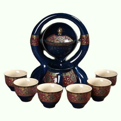 Bule de chá criativo semi-automático de cerâmica