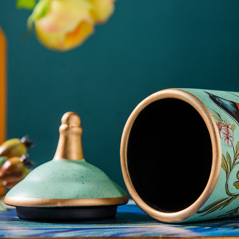 Tin teh Cina yang diperbuat daripada seramik, batu retro, kedap udara, gong fu yang diperbuat daripada seramik, untuk gula -gula, aksesori upacara teh