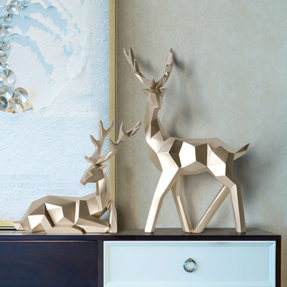 Kreative heldige hjorte ornamenter - let luksus emalje sika hjorte dekorationer kreative stue hjem tv -kabinet vin kabinet dekorationer