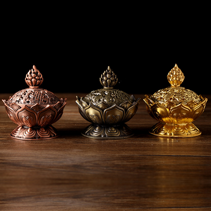 Chinese brass incense burner