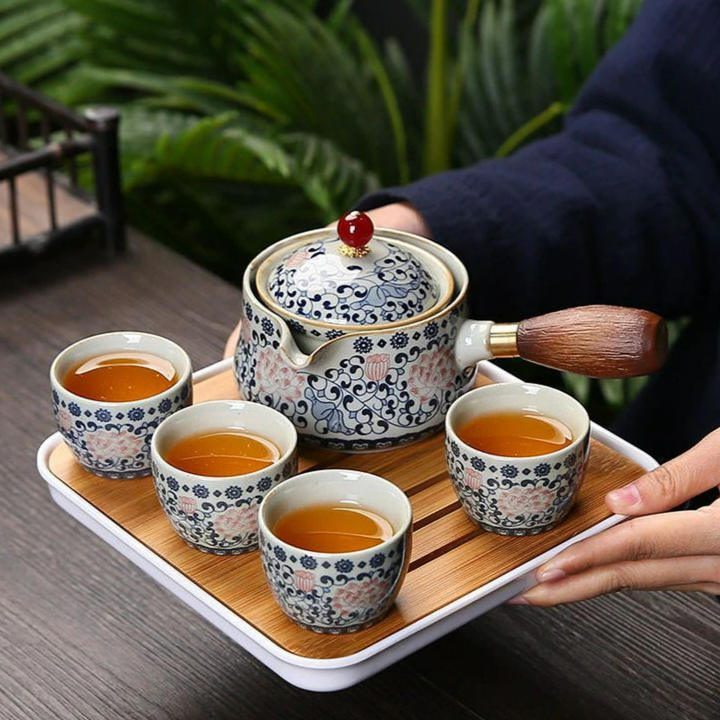 طقم شاي السفر الياباني
