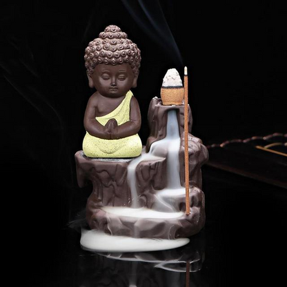 Air terjun air terjun pembakar dupa Buddha