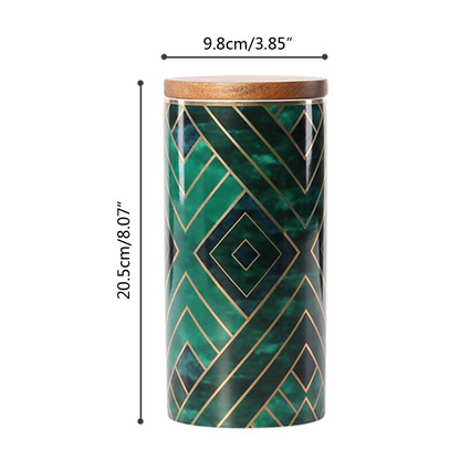 Ceramic Coffee Can Airtight Coffee Container | Keramiska teburkar, retro sten, lufttätt