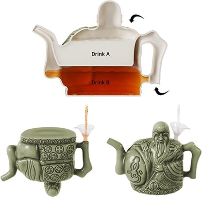 Akacussova atepot konvice Cadogan Chinese Trick Poison Tea Pot