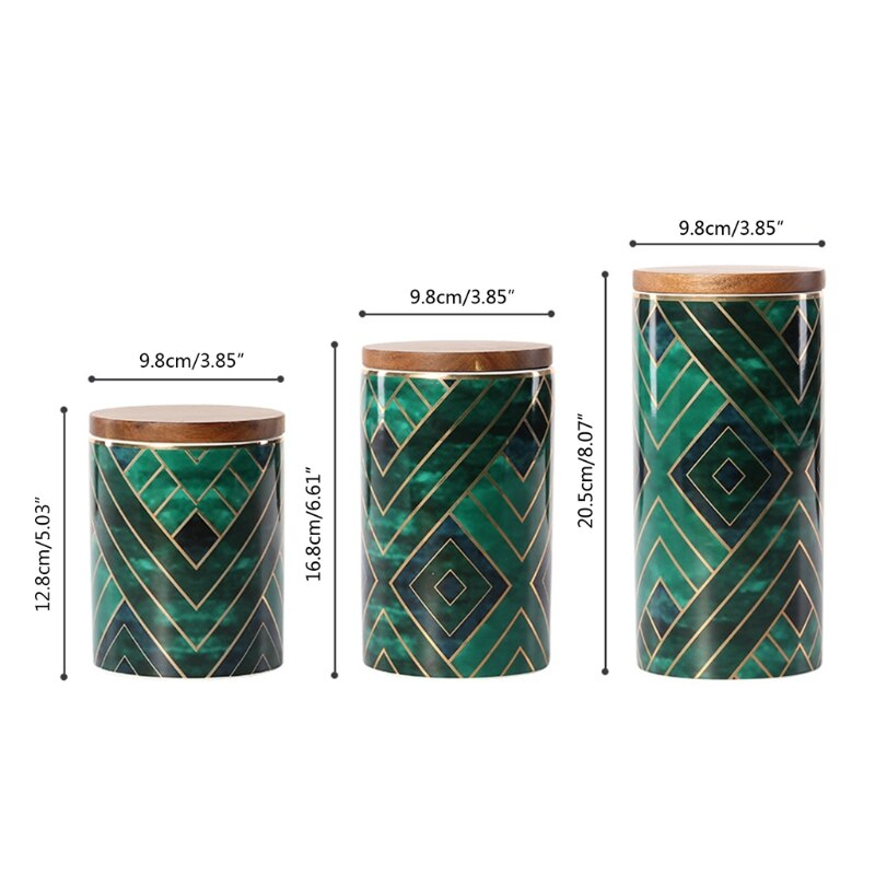 Ceramic Coffee Can Airtight Coffee Container | Keramisk tebokser, retro stein, lufttett