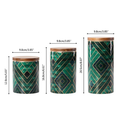 Seramik Kahve Havalandırıcı Kahve Konteyneri | Seramik çay kutuları, retro taş, hava geçirmez