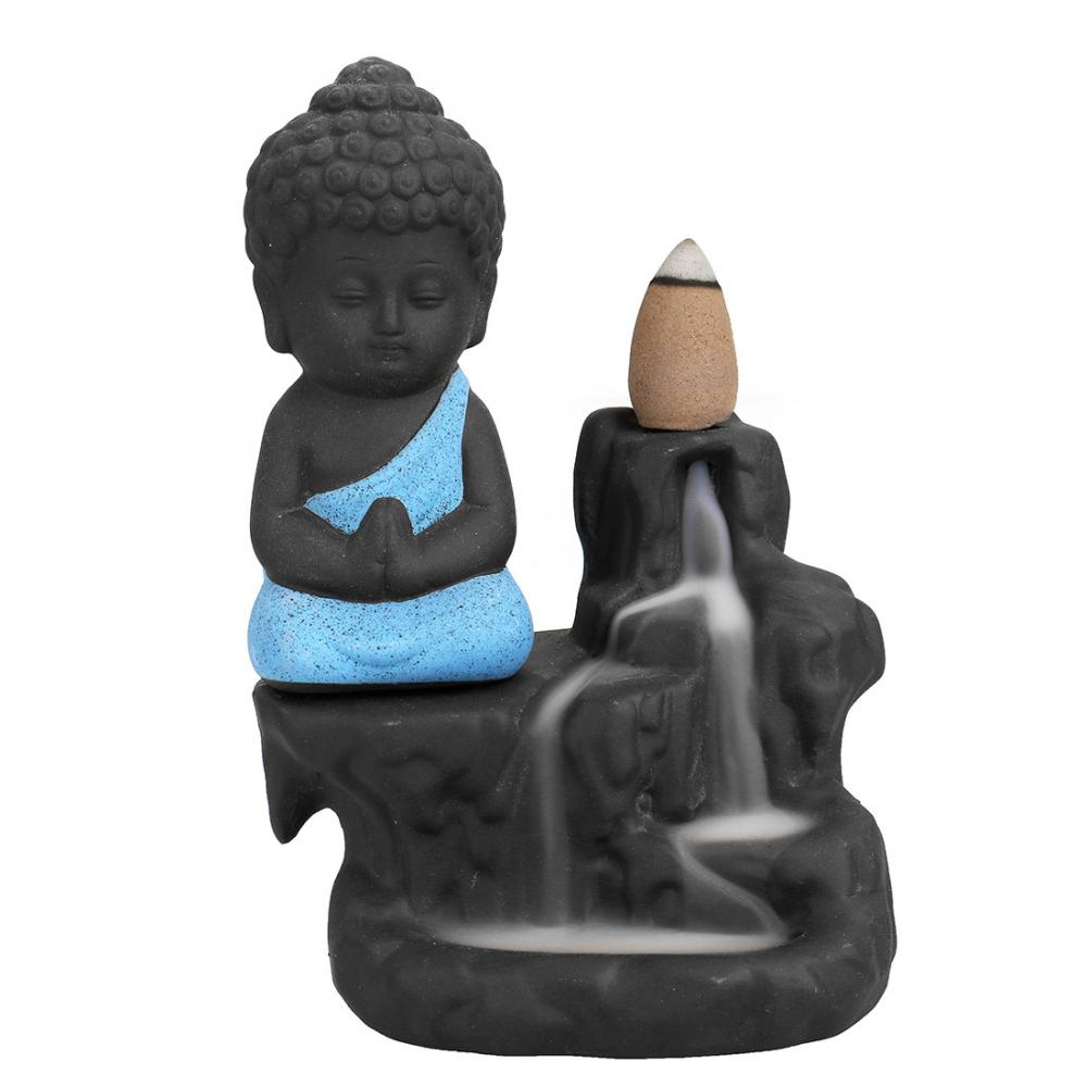 Rök vattenfall rökelse brännare buddha