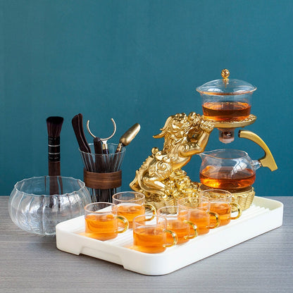 Antyczna herbata dla dorosłych | Oriental Dragon Teapot | Chiński zestaw herbaty w stylu vintage