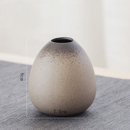 China Pottery Vase kecil Retro bunga bunga seramik hiasan hiasan hiasan rumah moden
