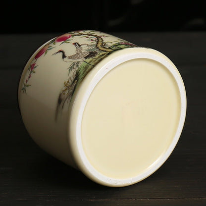 Caddies de té vintage puede cajas de cajas de cajas de cajas de cerámica de cerámica sellada regal de té doméstico decoración del hogar;