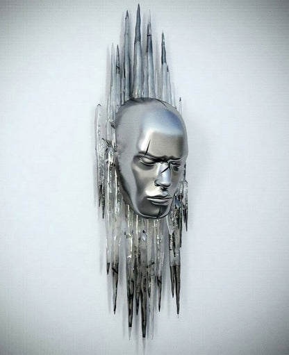 Metal Figur Statue Styles Abstrakt lerret Maleri Par Veggkunstelsker Skulptur Plakat Print Hjemmeinnredning Stue Gaver