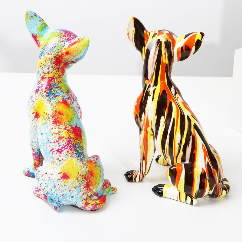 Творческое искусство Чихуахуа красочные маленькие украшения смола для собак