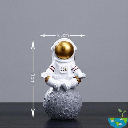Bahan resin astronot ornamen universal phone stand holder hadiah natal mainan meja kantor rumah dekorasi hadiah ulang tahun