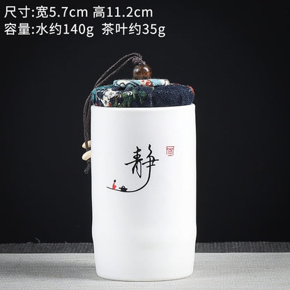 Keramika Uzavřená jar čaj Caddy Tea Box Skladovací nádrž čaj Organizátor Candy Jar Potravinovou kontejner Skladovací box čaj může dekorativní sklenice