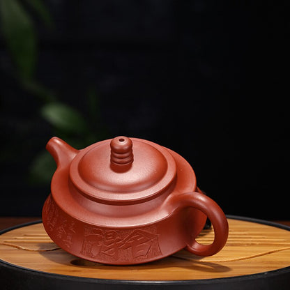Yixing,Purple Clay Teapot,Hand-willing Dahongpao,Stone Scoop Kung,Fu Teapot Tea,Drinkwear,Suit for Dark Tea,Teaware,