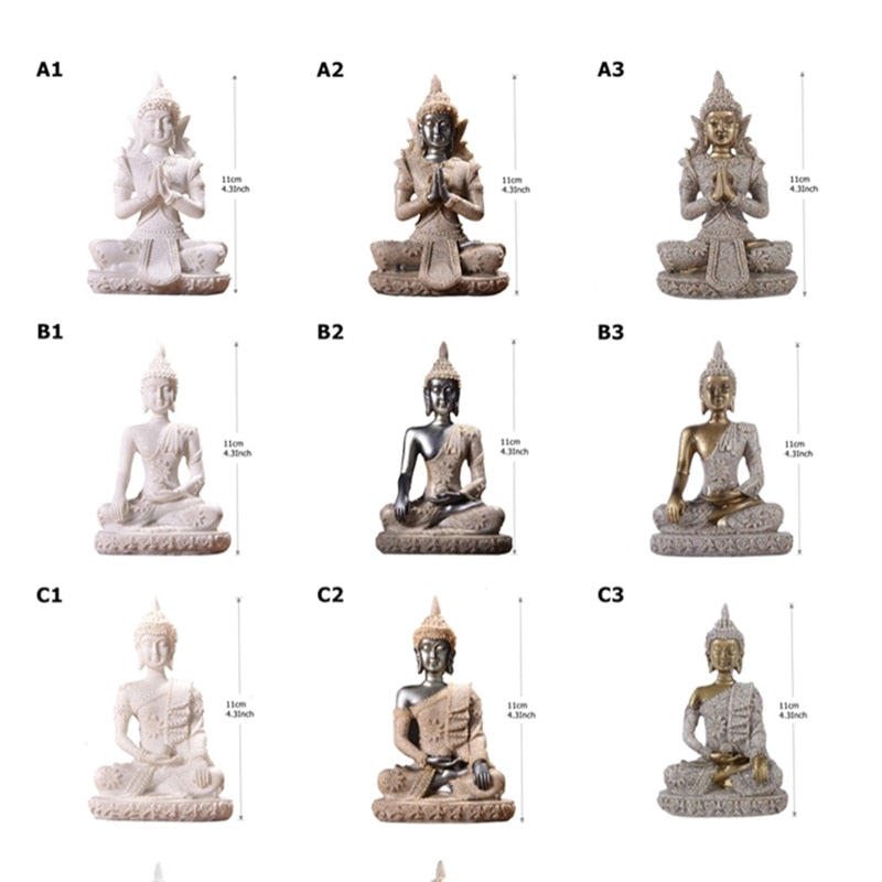 28 estilo estatua en miniatura de la naturaleza arenisca de arenisca fengshui thailand buda escultura hindú figurita ornamento decorativo 15