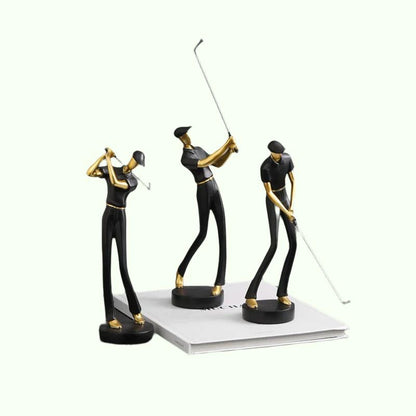 골프 인간 동상 수지 예술 창조적 조각 사무실 장식 액세서리 현대 공예 캐비닛 탁상용 인형 홈 장식