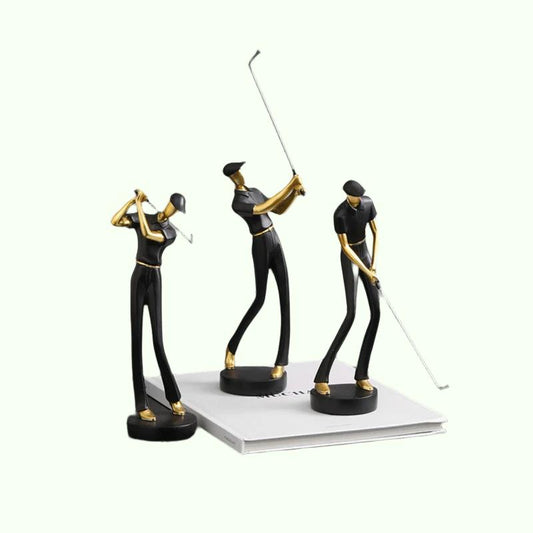 Golf Human Patung Resin Art Creative Sculpture Office Hiasan Aksesori Aksesori Kabinet Moden Kabinet Tabletop Figurine Hiasan Rumah