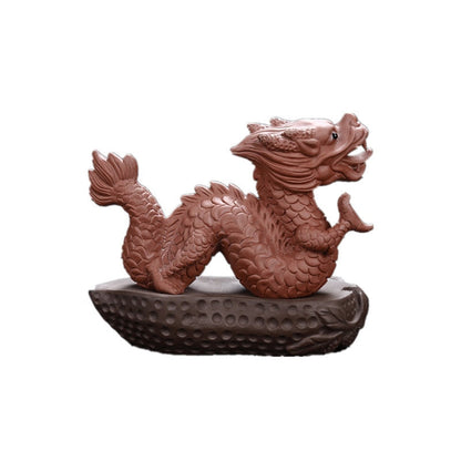 1 peça mascote de lotus assento de chá acessórios para animais de estimação roxa de argila decoração de decoração de sorte artigos de mobiliário doméstico