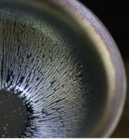 Jianzhan Nejlepší čajový šálek Chawan Bowl Tenmoku Clay Glaze China keramika Obřad Porcelán ručně vyráběný písní
