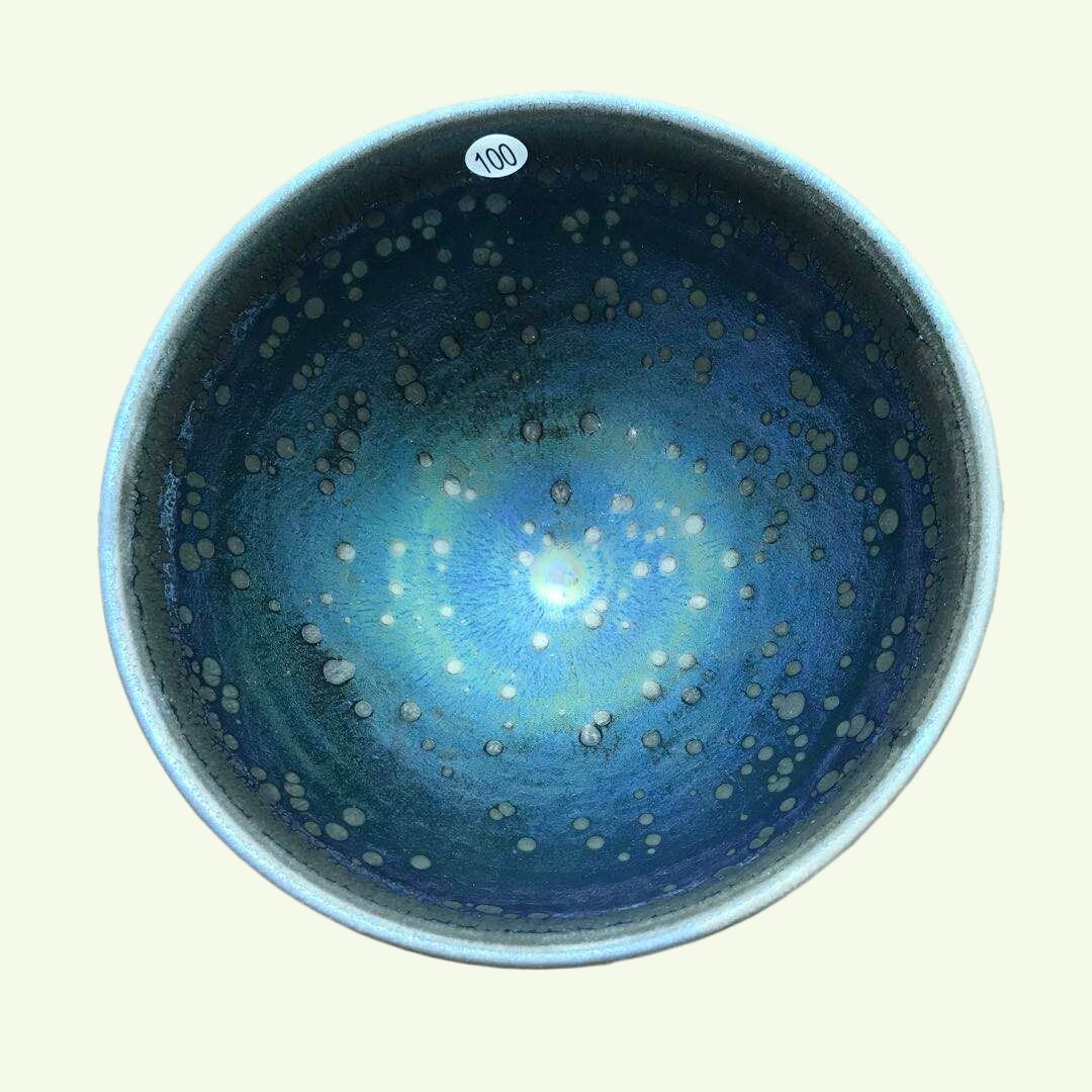 Jianzhan Glorious Change Tenmoku Teetassen von Fei Yang, große Teeschale, Durchmesser 12,7 cm, japanische Matcha-Schale, Porzellantassen, Geschenkbox