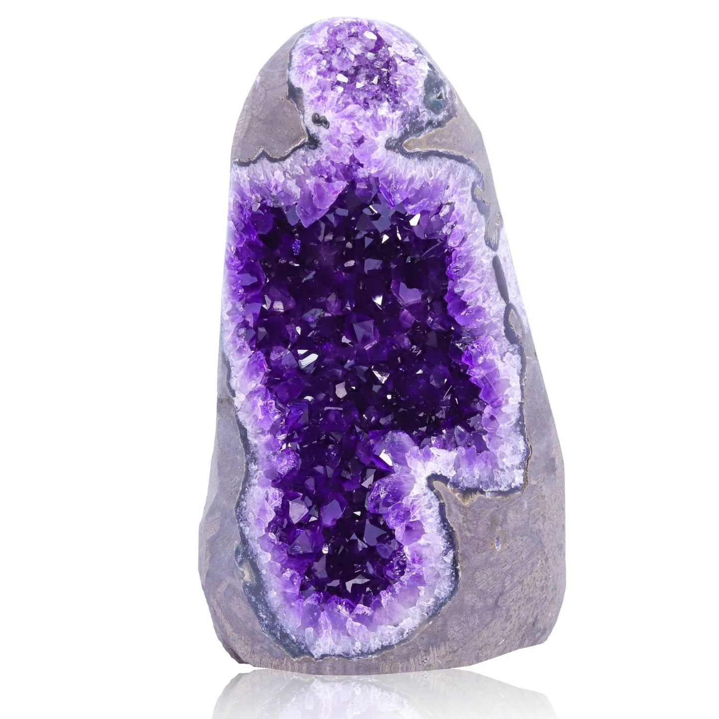 Natuurlijke rauwe amethist geode Purple Crystal Quartz Cluster Dream Energy Healing Thunder Egg Groothandel Home Decoratie