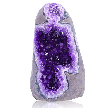 Natural Raw Amethyst Geode Purple Crystal Quartz Cluster Dream Energy Healing Thunder Egg Wholesale Home Decoration