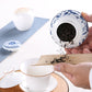 Caddie à thé en porcelaine bleue et blanche, réservoir de stockage en céramique, réservoir scellé résistant à l'humidité, petit récipient à thé, boîte à thé, pot à bonbons, boîte à thé
