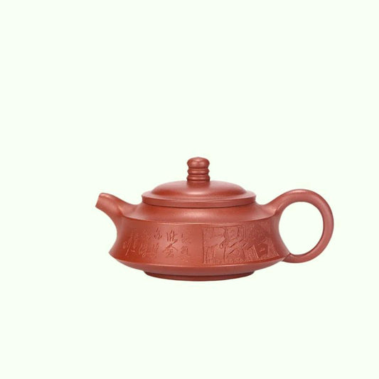 Yixing, violetti savi teekannu, käsinhaluinen Dahongpao, Stone Scoop Kung, Fu-teekannu, juomavaatteet, puku tummalle teelle, teetä, teetä,