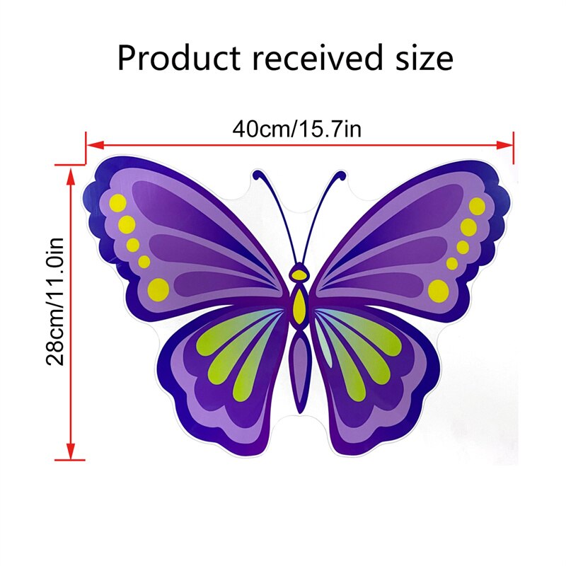 Large 3D Butterfly Room Decor Giant Butterflies Wall Sticker Home Window Wedding Party Decoration for Outdoor Garden Ornaments
