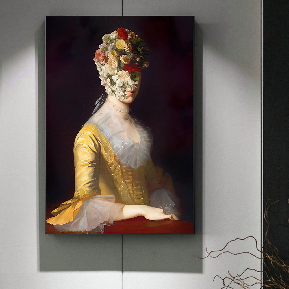 Klasická evropská olejová žena plátno zábavné rty pero malby malby zeď abstraktní krajina nástěnné umění výtisky plakáty obrázky domácí výzdoba