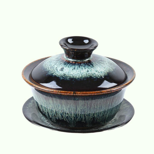 120 ml porcelæn Gaiwan kung fu tesæt keramik tekande til rejse bærbar te tureen teacups te ceremoni drinkware tilbehør